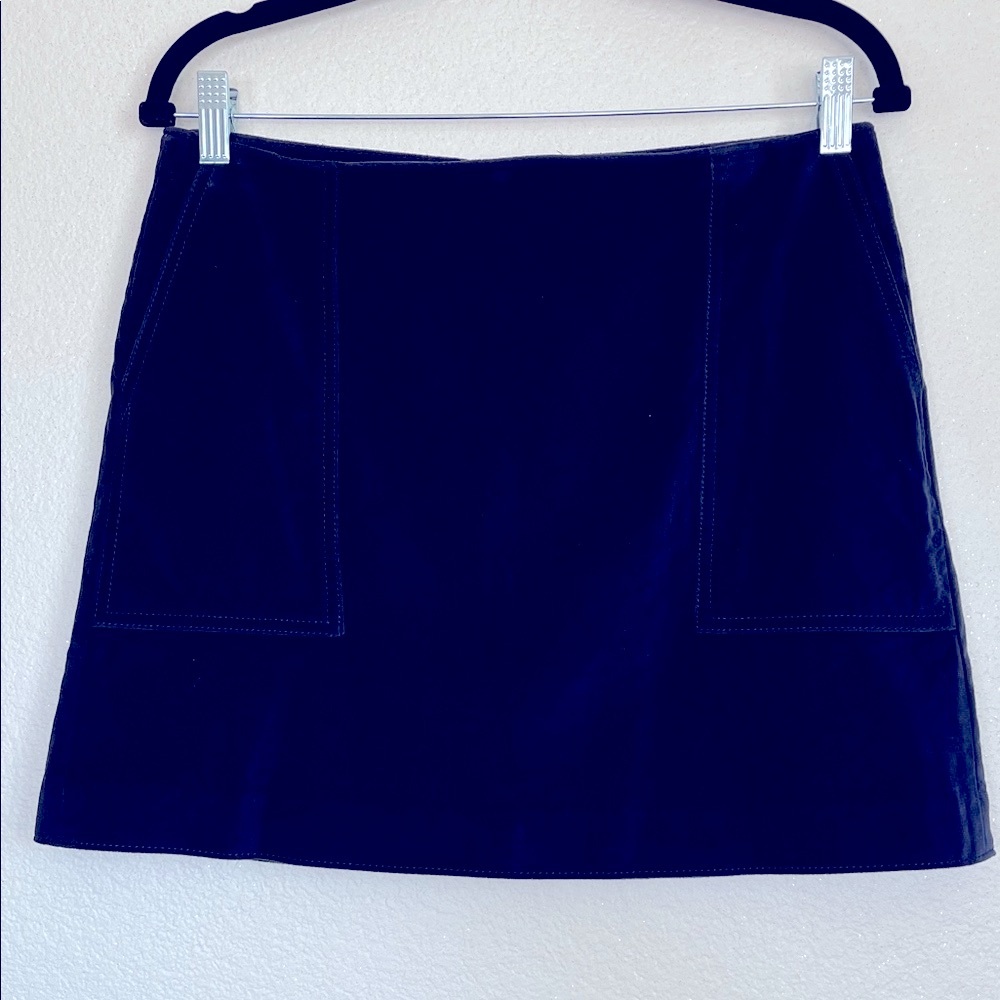 GAP Dark Navy velvet blue Mini Skirt